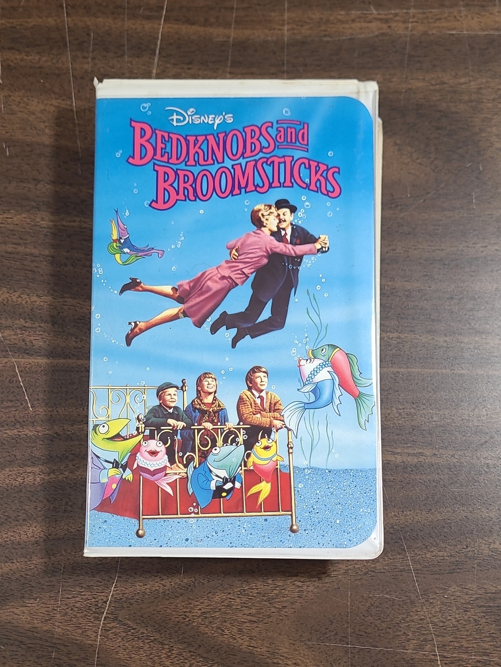 Disney Bedknobs and Broomsticks VHS Movie in Clamshell